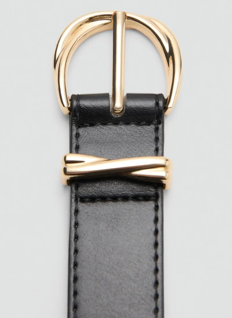 MANGO  Oval buckle belt for Women | Best Price UAE